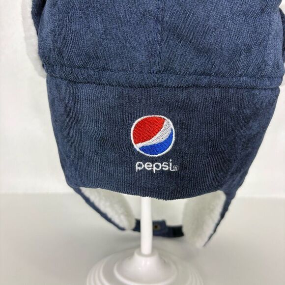 Minnesota Twins Baseball Blue Corduroy Trapper Winter Fur Hat One Size Unisex - Picture 4 of 7